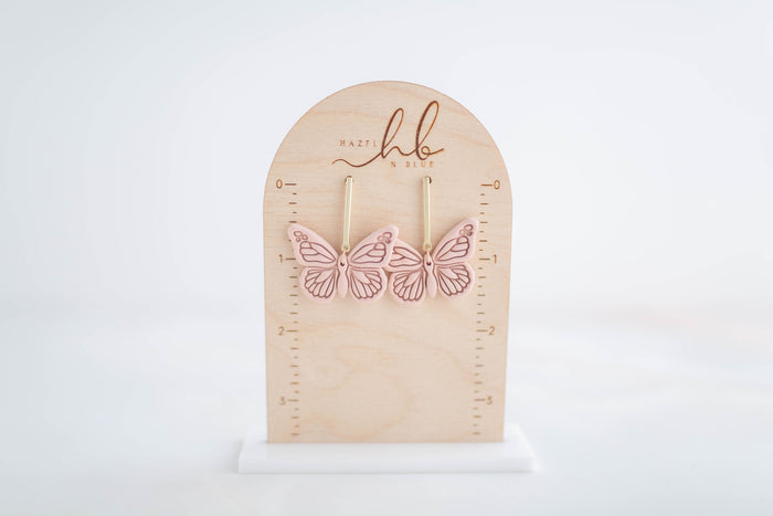 Clay earring | Butterfly Dangles | Garden Collection