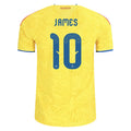 adidas Colombia 26 James Authentic Home Jersey | Yellow | Men's