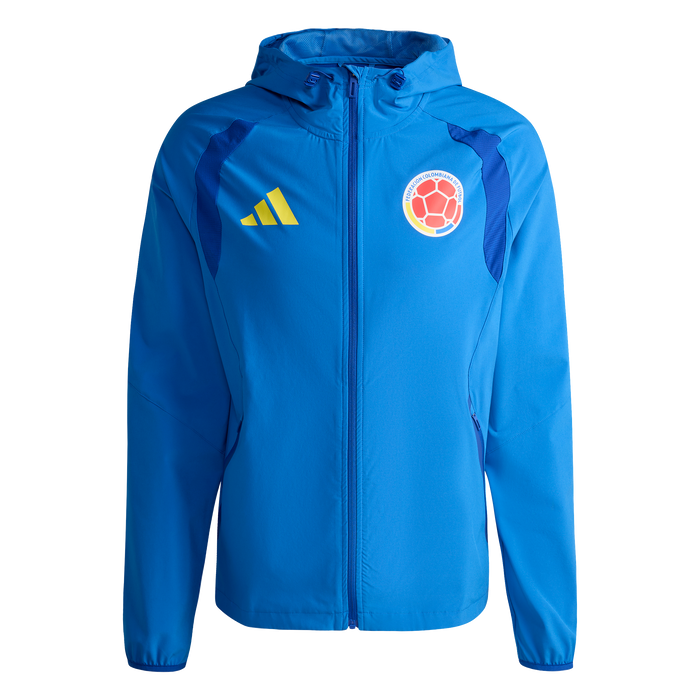 adidas Colombia Tiro Travel Full Zip Windbreaker | Bright Royal Blue | Men's