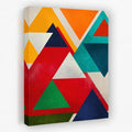 Colorful Triangles - Triangle Canvas Wall Art