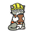 Construction Cat Pin