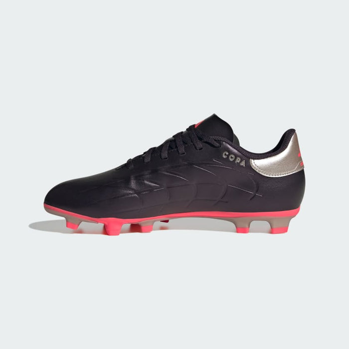 adidas Copa Pure 2 Club Flexible Ground Soccer Shoes | Aurora Black-Platinum Metallic-Turbo | Men's