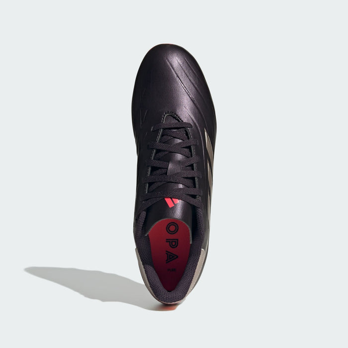 adidas Copa Pure 2 Club Flexible Ground Soccer Shoes | Aurora Black-Platinum Metallic-Turbo | Men's