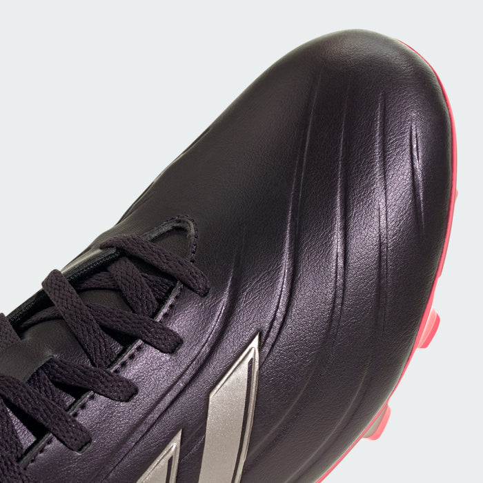 adidas Copa Pure 2 Club Flexible Ground Soccer Shoes | Aurora Black-Platinum Metallic-Turbo | Men's