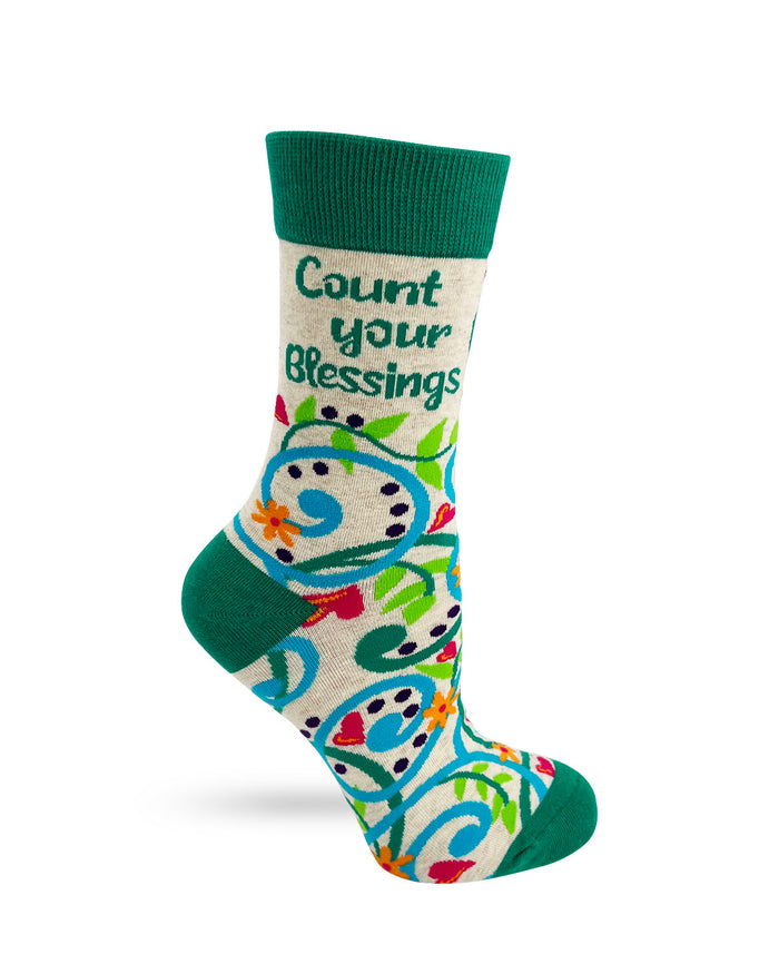 Count Your Blessings Women's Crew Socks