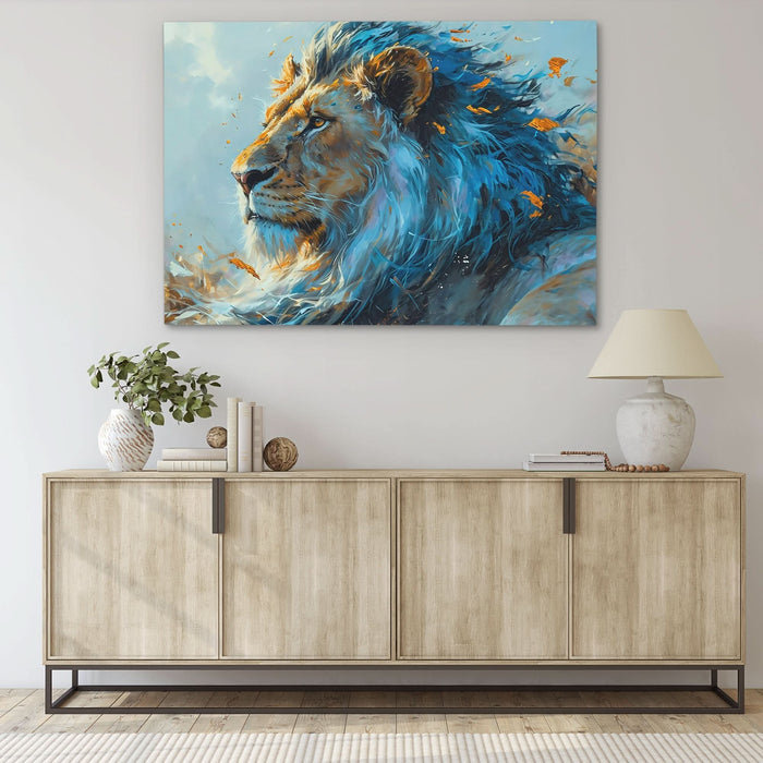 Courageous Blue Lion - Africa Art