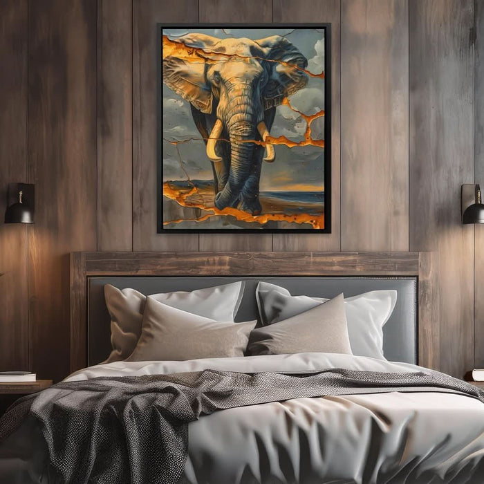 Cracked Elephant - Animals Art for Home Office