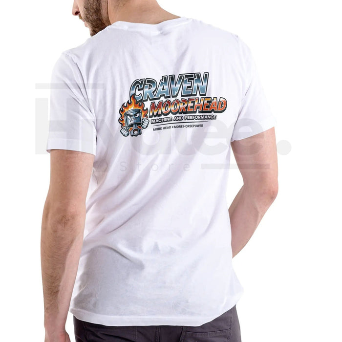 "Craven Moorehead Machine & Performance" Funny T-Shirt – Unisex Cotton Humor Tee