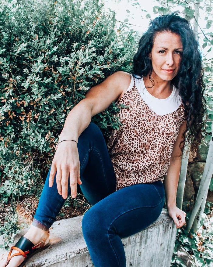 Crew Neck Tank Halftee