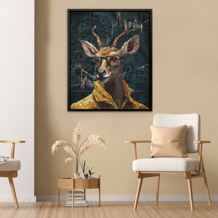 Crypto Antelope - Deer Canvas Print