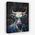 Crypto Bull - Bull Canvas Wall Art