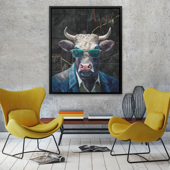 Crypto Bull - Large Modern Canvas Print