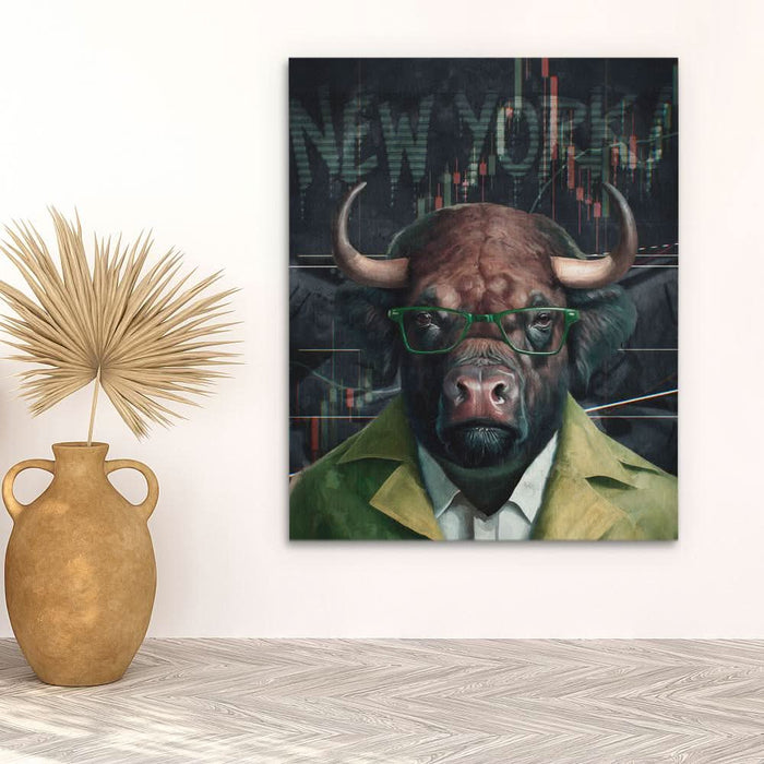 Crypto Bullish - Crypto Wall Art in Black Frame