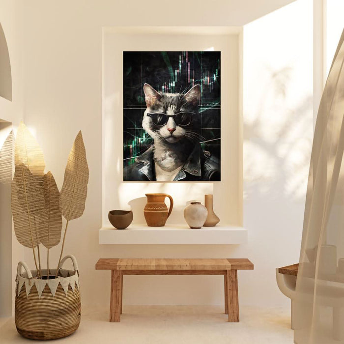 Crypto Cat - Crypto Canvas Print