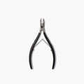 The LONDONTOWN Cuticle Nippers - Black, a pair of salon-grade metal cutters with black handles, is displayed on a white background.