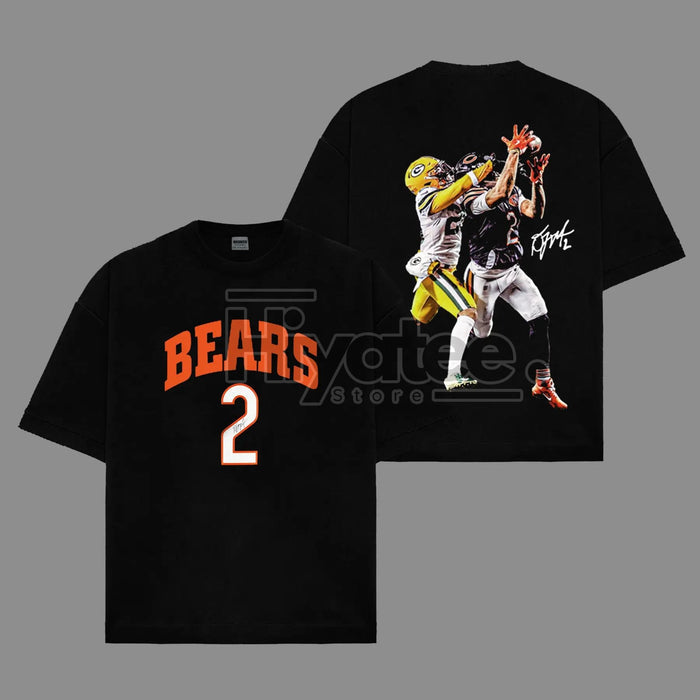 Da Bears Fit – DJ Moore #2 "Catch" Game Day Cotton T-Shirt