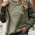 Dachshund Mom Sweatshirt: Weenie Mom Crewneck - Funny Wiener Dog Owner Gift