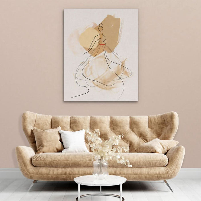 Dancing in Simplicity - Large Abstract Canvas Print