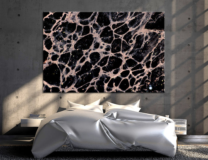 Dark Marble Abstract Canvas Print #1009