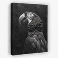 Dark Parrot - Animals Canvas Wall Art