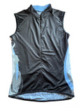 Descente Women's Spirit Sleeveless Jersey, Black/Ice Blue, Medium