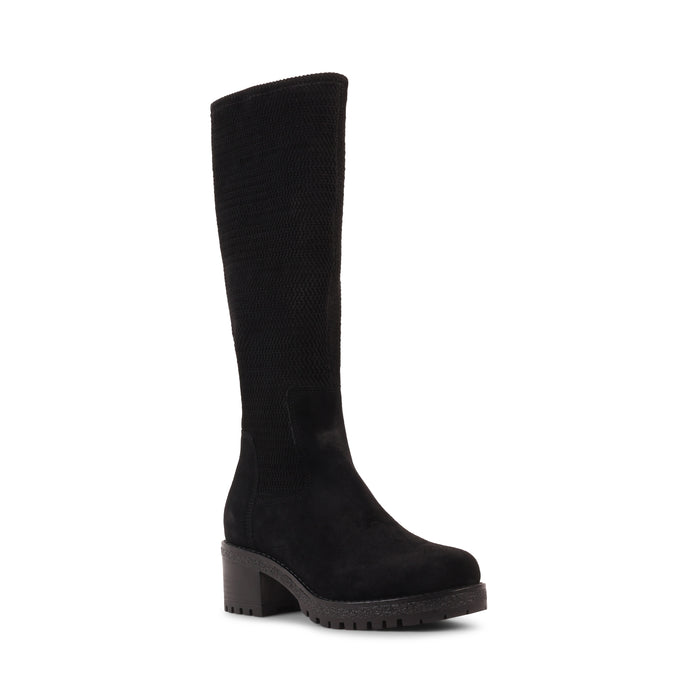 DESIRAS BLACK SUEDE WATERPROOF BOOT
