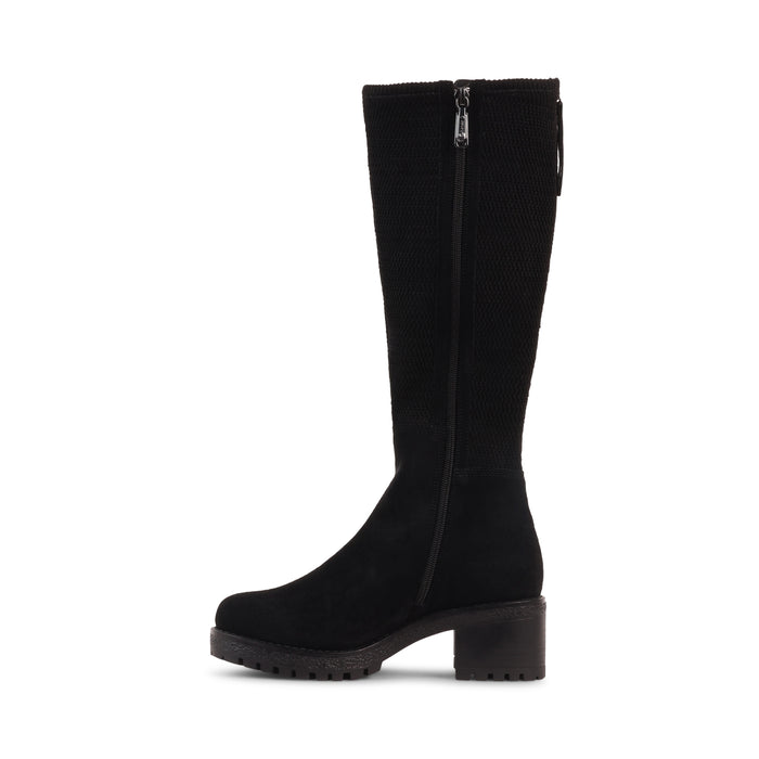 DESIRAS BLACK SUEDE WATERPROOF BOOT