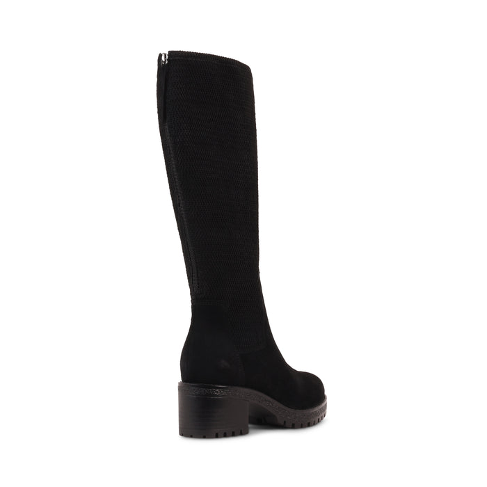 DESIRAS BLACK SUEDE WATERPROOF BOOT