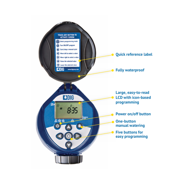 DIG - 400A Battery Operated Controller w/ 3/4" Valve - 400A-075