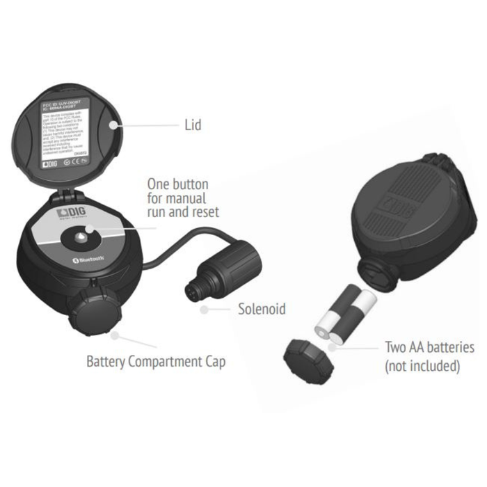 DIG - 410BT Bluetooth Battery Operated Controller (Controller Only) - 410BT-000
