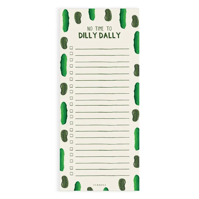 Dilly Dally Pickle 4x9 Notepad - 544927