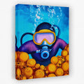 Dive into the Blue - Coastal Canvas Wall Art