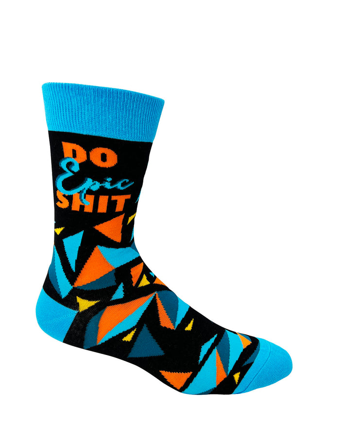 Do Epic Shit Men's Novelty Crew Socks