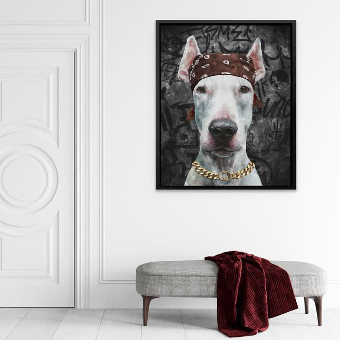 Dog in Bandana - Dog Art for Living Room