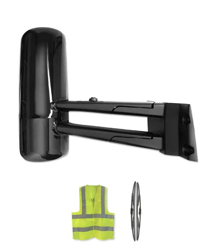 Door Mirror Black Passenger Compatible with KW T680 T880 2013-2021