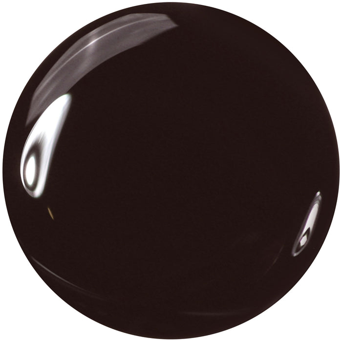 A shiny black sphere with prominent white reflections and subtle hints of rich chocolate brown, LONDONTOWN’s Double Fudge is displayed against a white background.