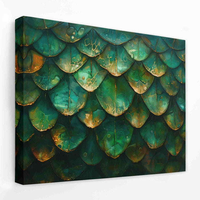 Dragon Scales - Animals Canvas Wall Art
