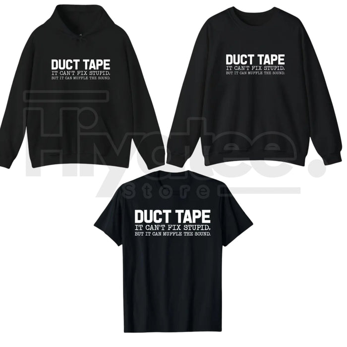 "Duct Tape Fixes Everything" – Funny Sarcastic Men’s Graphic Top