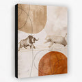 Dueling Nature - Animals Canvas Wall Art
