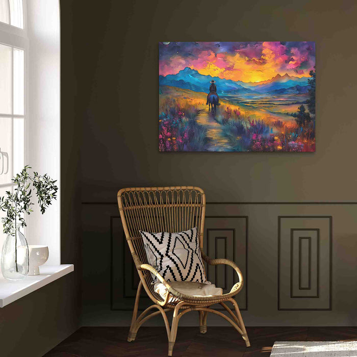 Dusk Mountain - Large Canvas Print