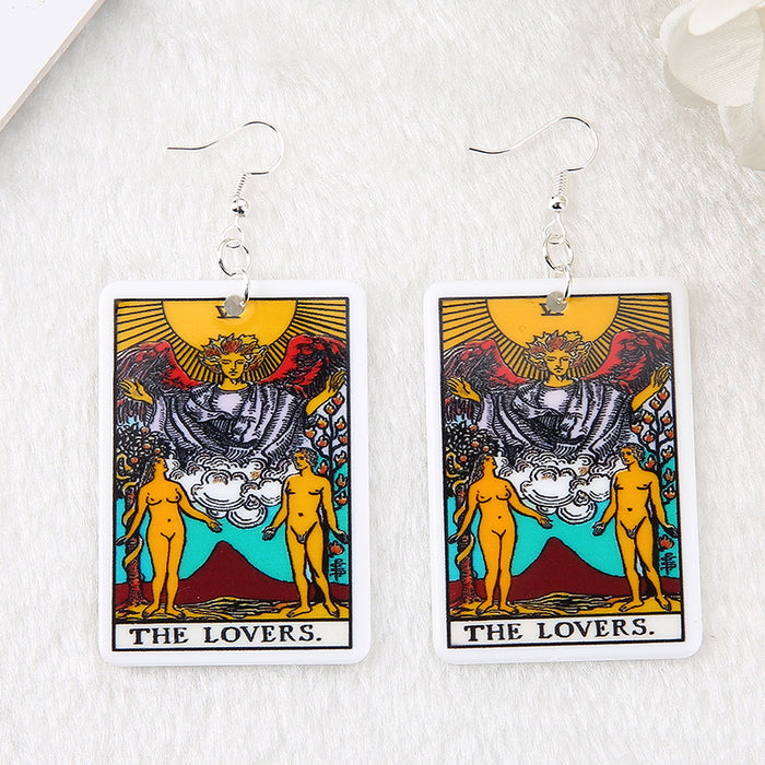 Earrings: Tarot Card Earrings Miniature and Cute