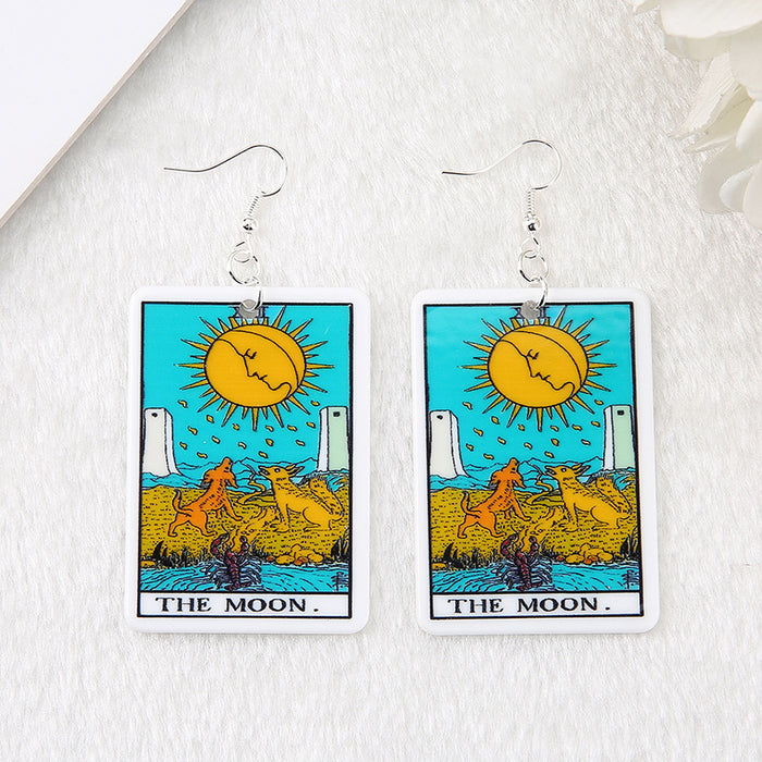 Earrings: Tarot Card Earrings Miniature and Cute