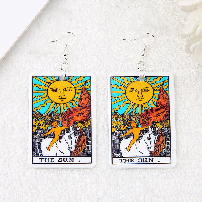 Earrings: Tarot Card Earrings Miniature and Cute