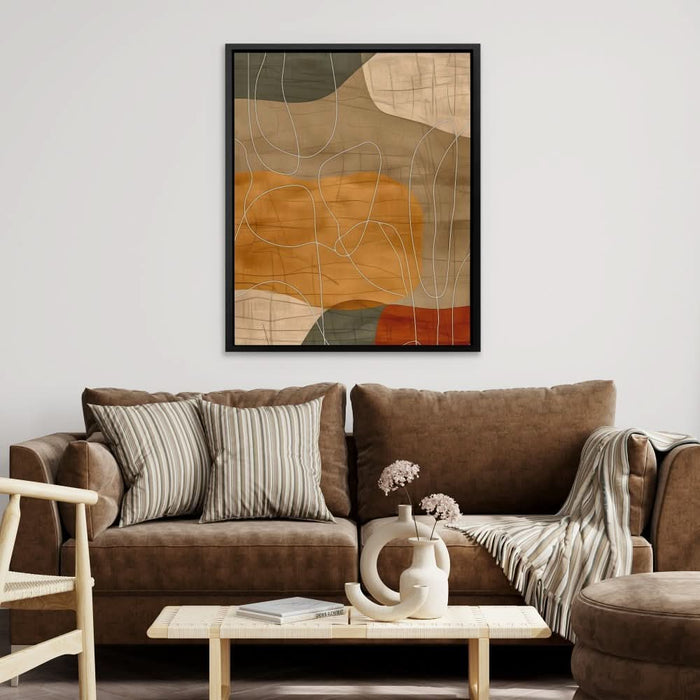 Earthly Tones - Large Abstract Canvas Print