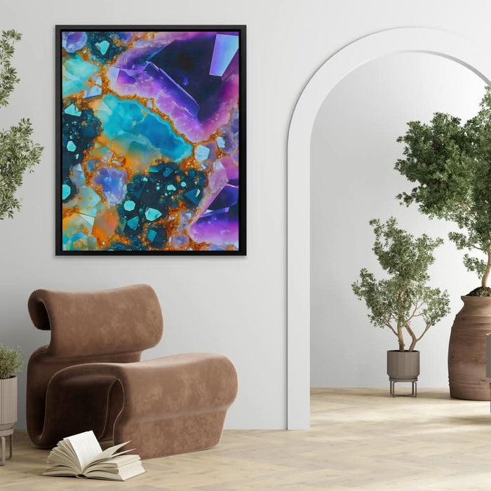 Earthly Treasures - Contemporary Colorful Canvas Wall Art
