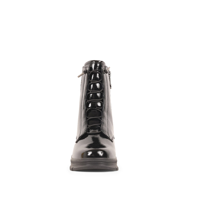 EBONYY BLACK PATENT WATERPROOF BOOT