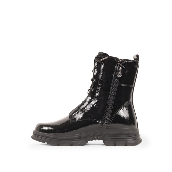 EBONYY BLACK PATENT WATERPROOF BOOT