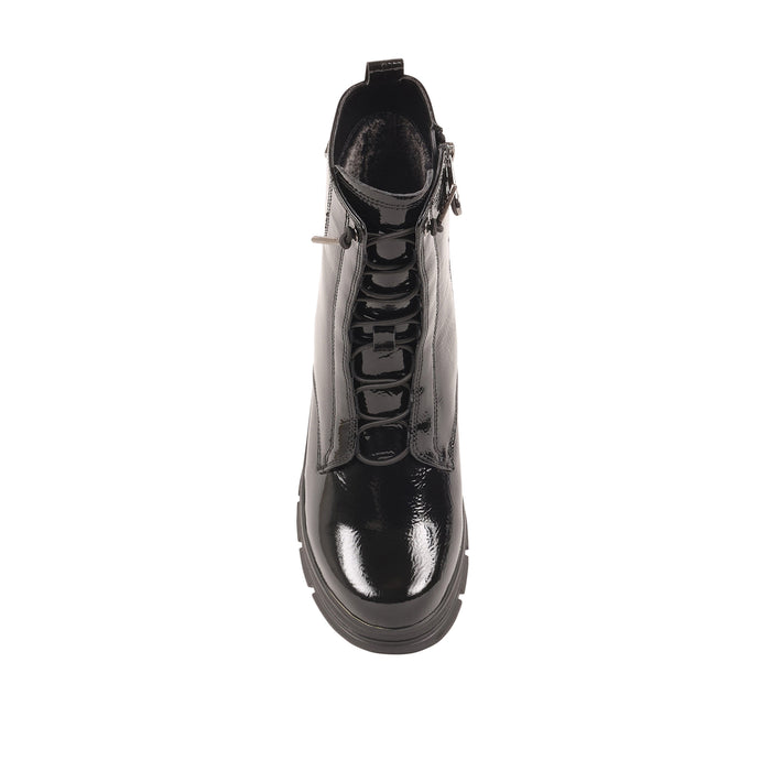 EBONYY BLACK PATENT WATERPROOF BOOT