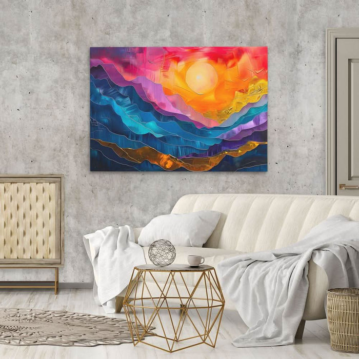 Echoing Hills - Colorful Wall Art for Home Office