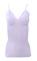 EGi Luxury 100% Filo di Scozia Cotton with Macramé Lace Women's Top S - XXL Made in Italy.(1048)